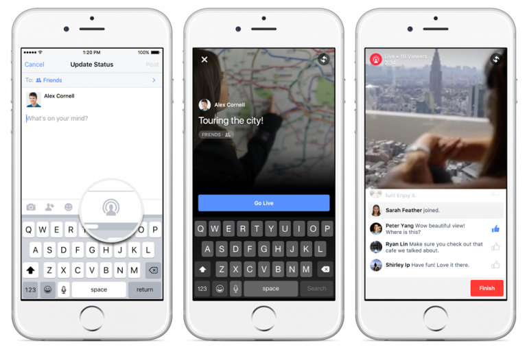 Facebook Live Video Streaming