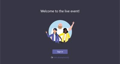 Microsoft Teams Live Webinar and Virtual Event Platform