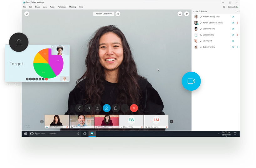 Live webinar virtual event with ciscowebex