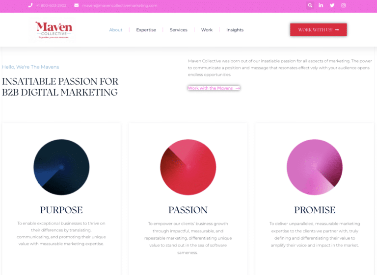 Maven Collective Marketing Website Redesign and Branding for Microsoft Partners