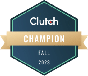 Maven Collective Marketing honorable Champion Badge from Clutch.co