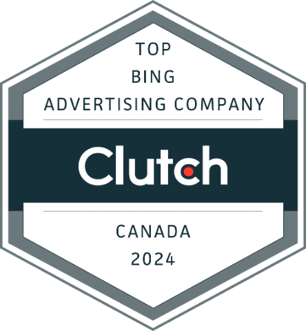 Maven Collective’s Clutch top bing advertising company canada 2024 badge