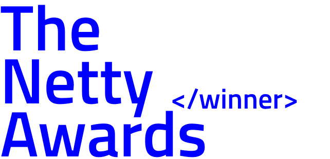 Maven Collective Marketing's award badge for winning the 2023 Netty Award in Best SEO & Content Strategy