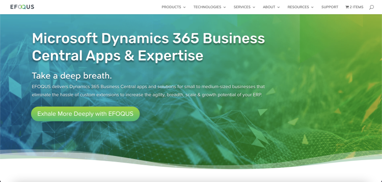 EFOQUS’s award-winning website