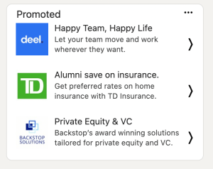 LinkedIn Text Ads Appearing on the Right Side of Your LinkedIn