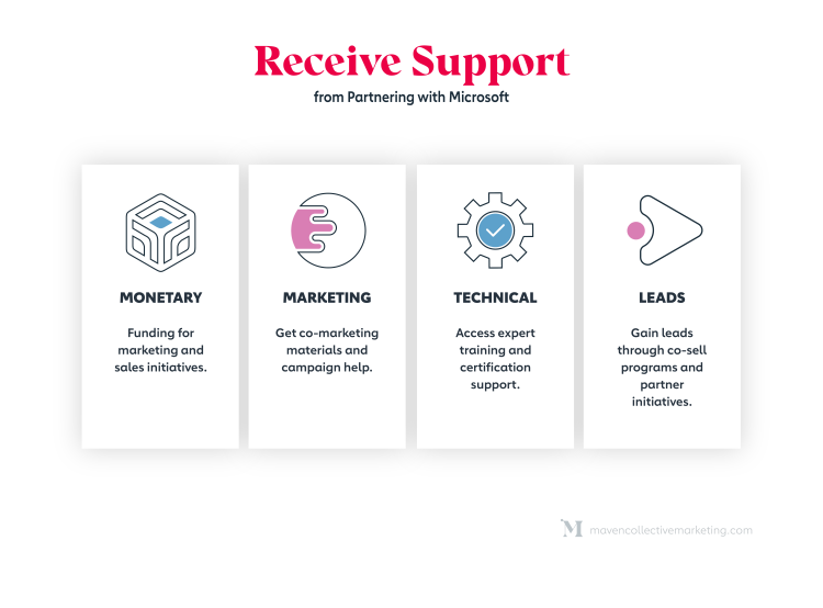 receive support from partnering with ms for fy25